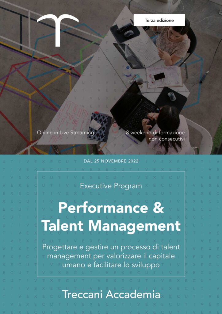 Cover of Performance&Talent Management Brochure - Treccani Accademia
