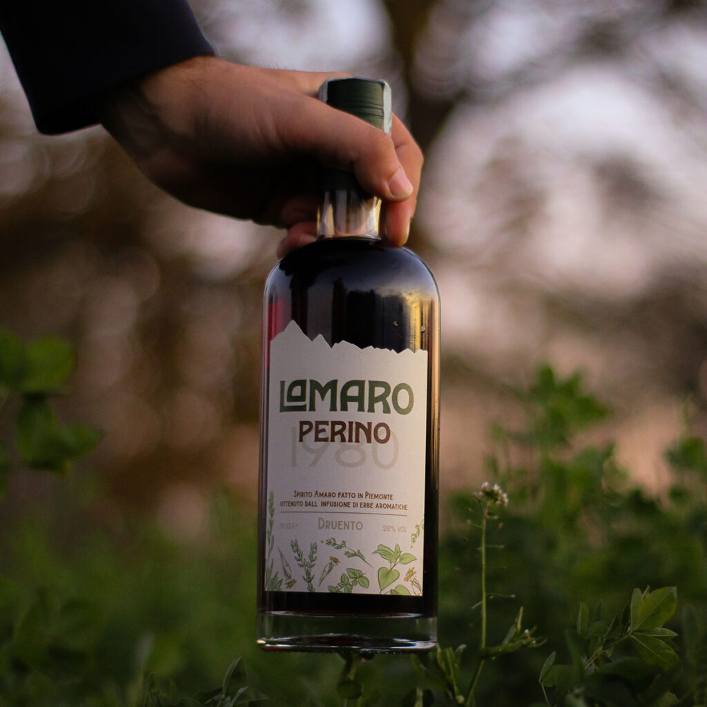 Amaro Perino bottle with new label.